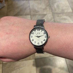 Silver Women’s Open Bangle Watch